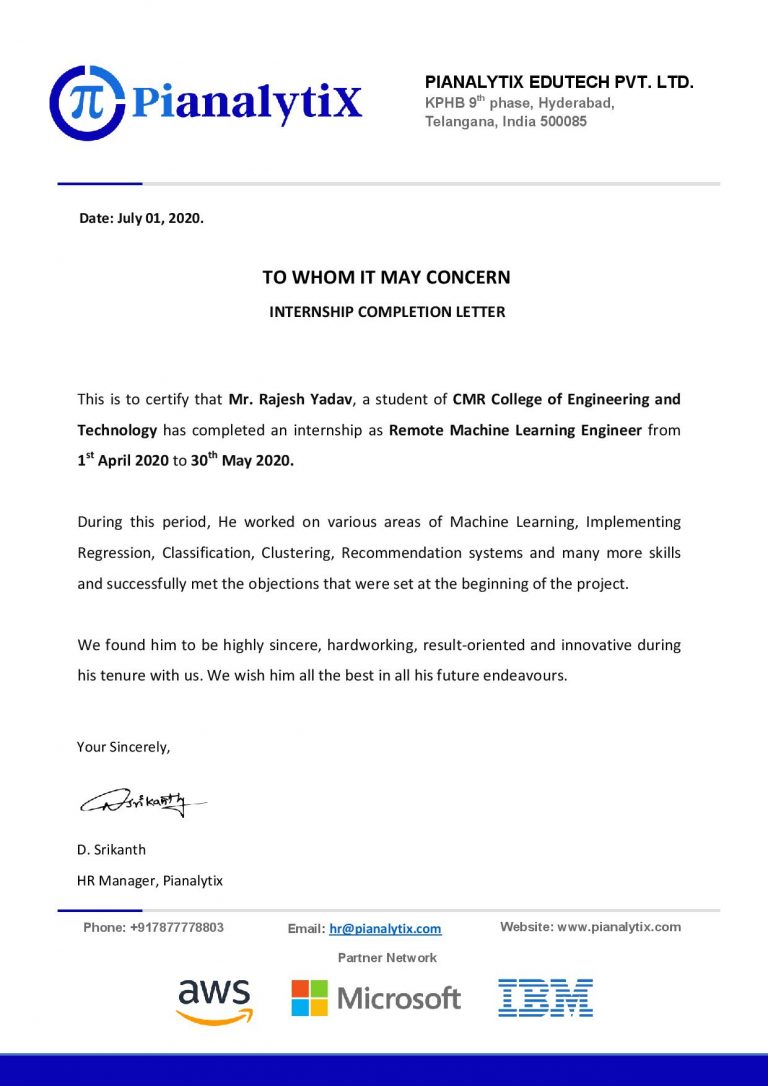 pianalytix machine learning